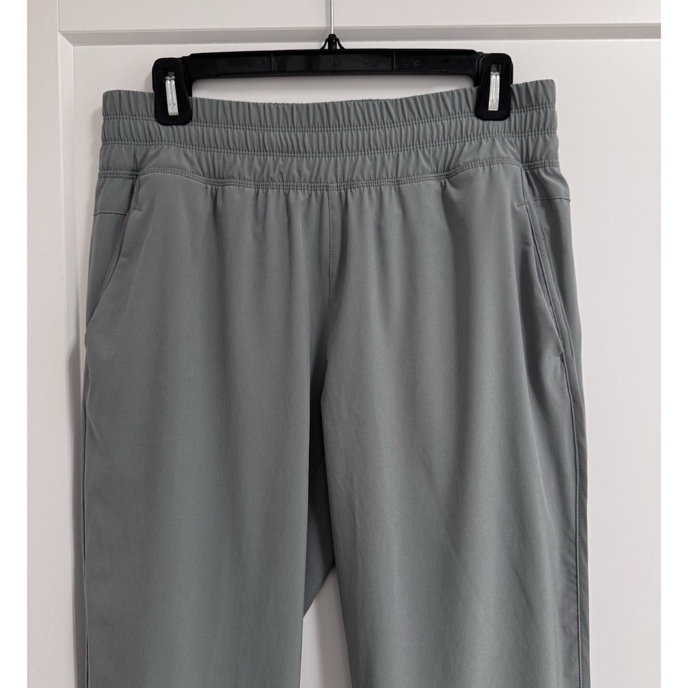 Free Fly Women's Breeze Jogger Medium M Grey Light Hiking Travel Pants Split Hem